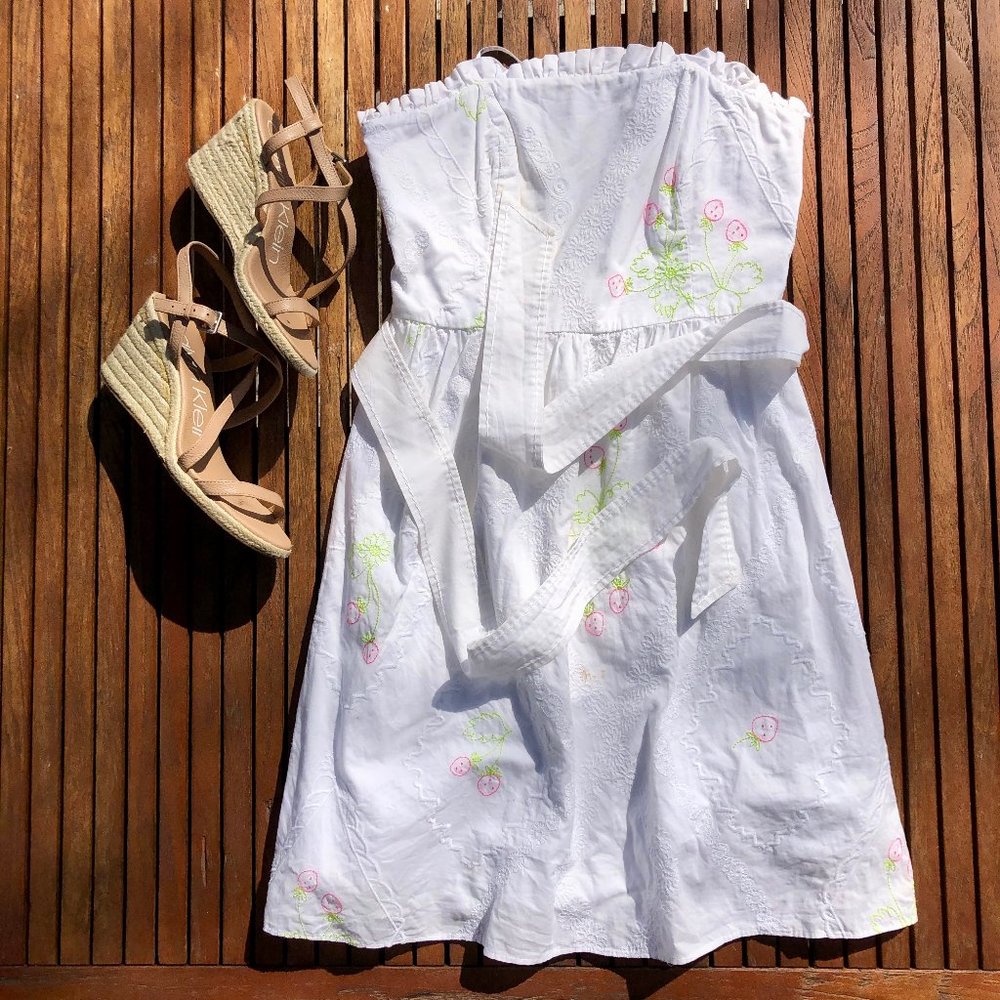 Lilly Pulitzer Strapless Eyelet Dress